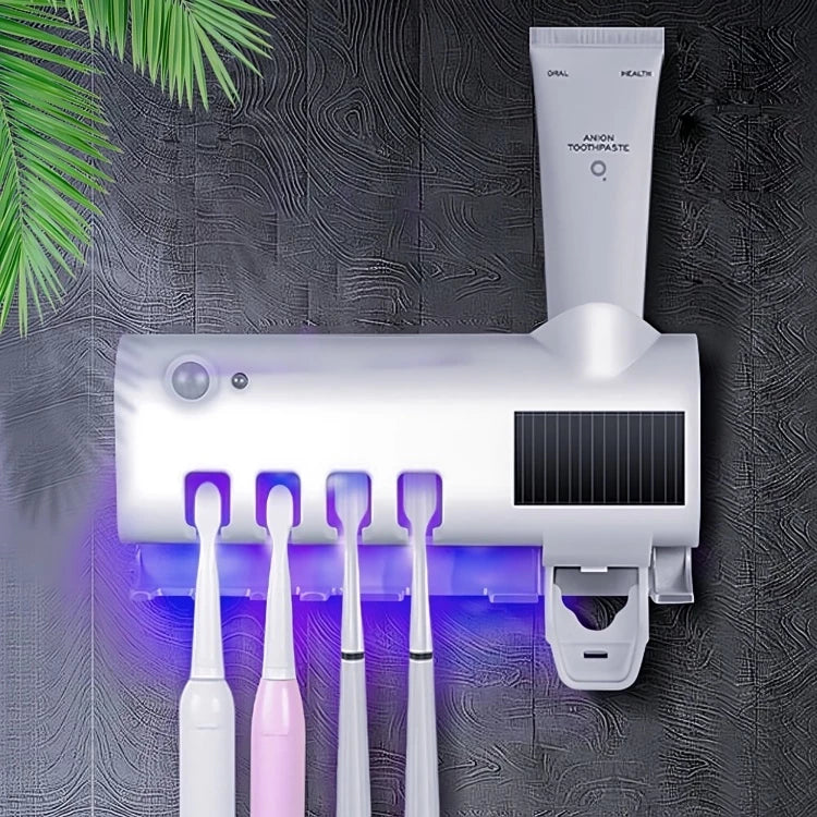 Suporte Escova de Dentes Esterilizador Com Luz UV Antibacteriano Decoracão Banheiro