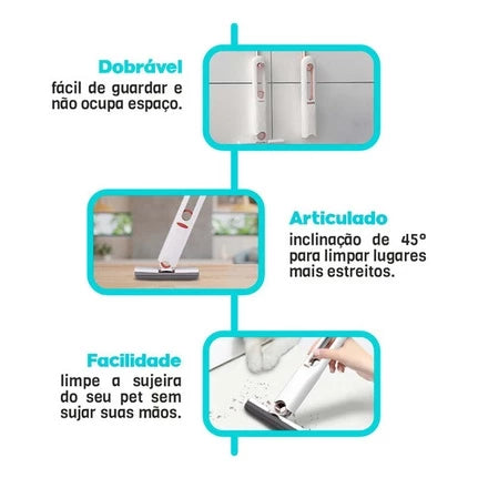 Mini Mop Portátil Pano Limpeza Mesa Portátil Absorve Espreme Sujeira Esfregão 2