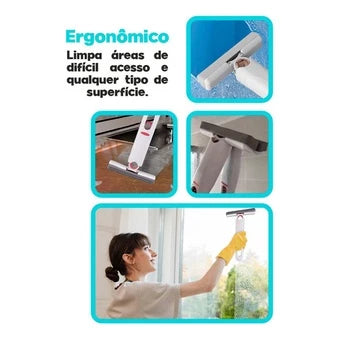 Mini Mop Portátil Pano Limpeza Mesa Portátil Absorve Espreme Sujeira Esfregão 2