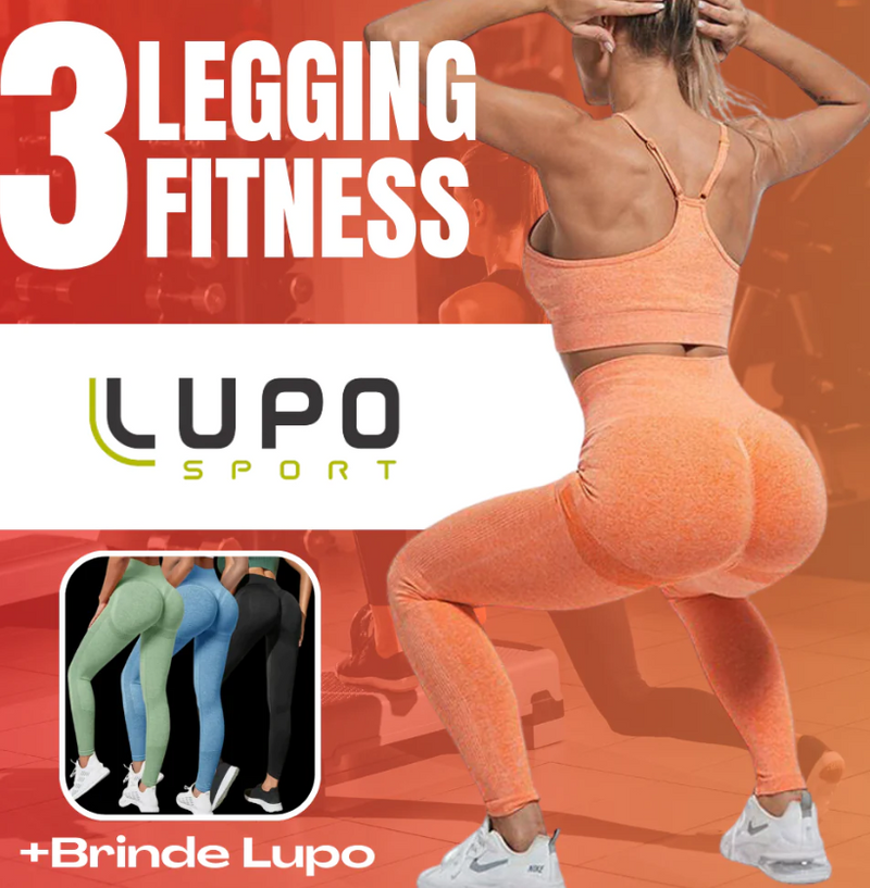 LULU-lKIT 3 Leggings Lupo | Modelagem 3D e Não Marca [LIQUIDAÇÃO FRETE GRÁTIS]